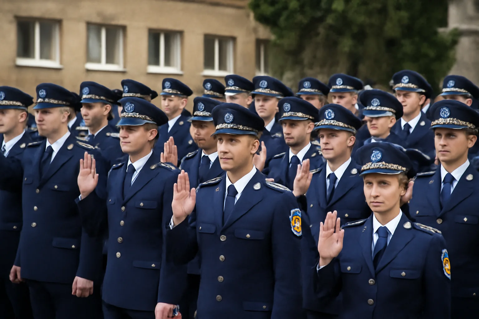 41 de agenți de poliție nou încadrați și-au rostit jurământul de credință