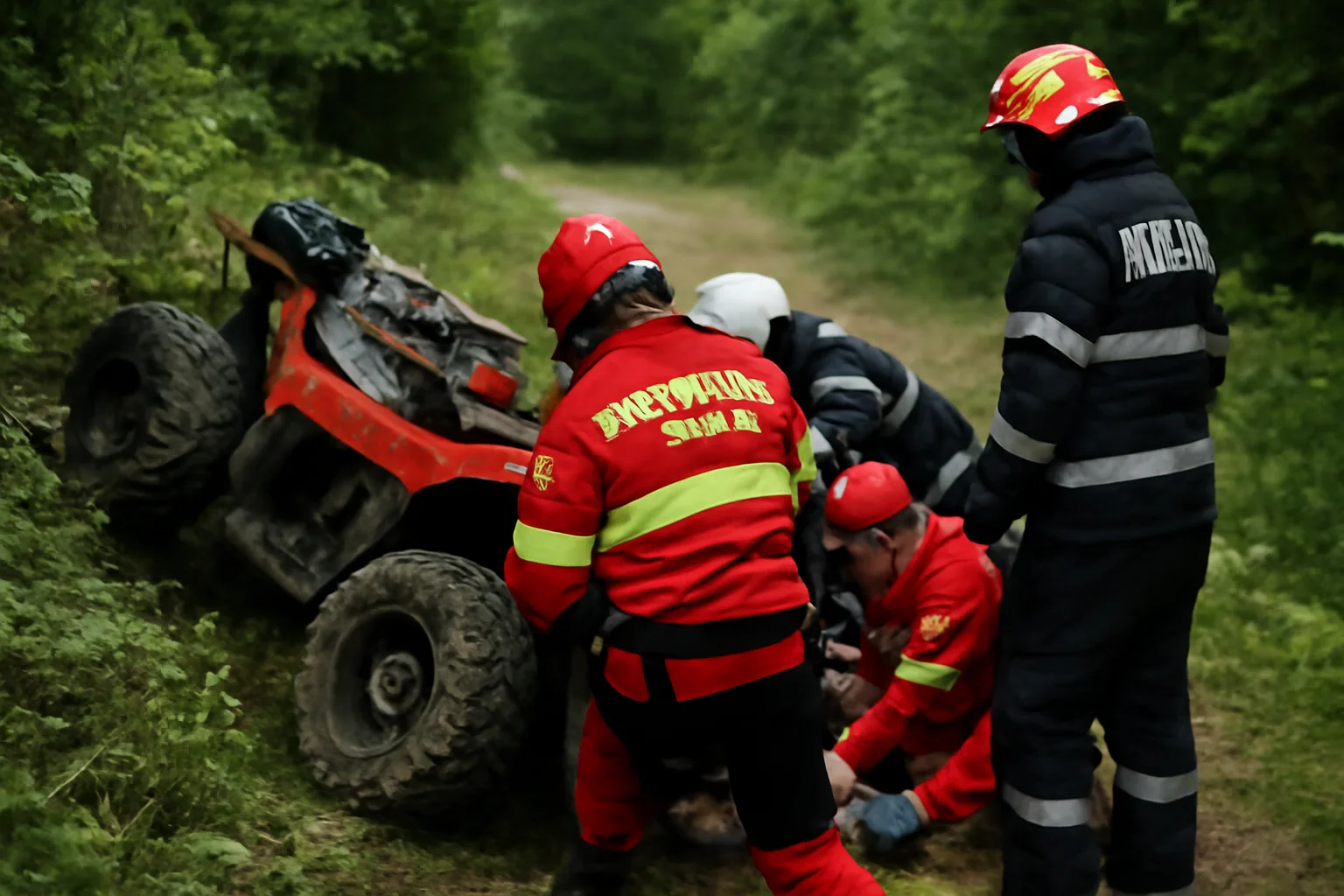 Accident ATV grav în Sărata, salvatori Bacău intervine rapid