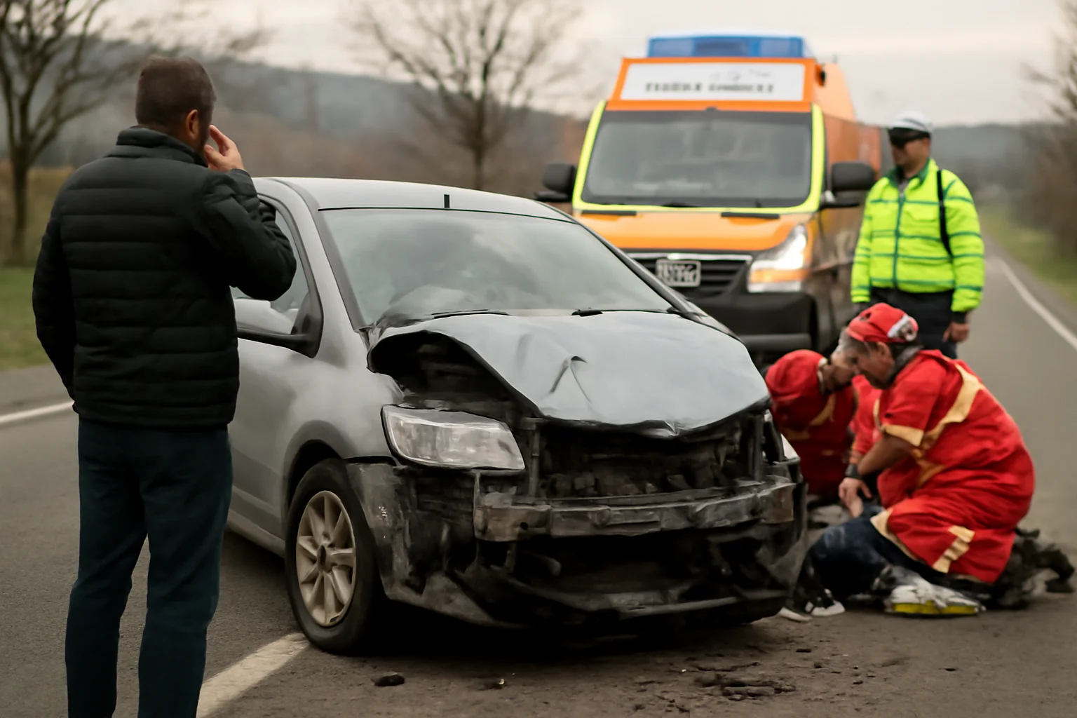Accident rutier cu rănit grav în comuna Hemeiuș, județul Bacău