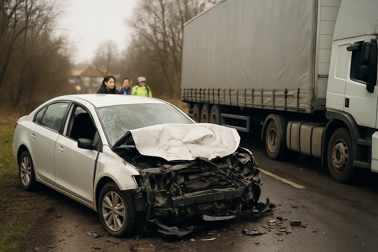 Accident rutier în Berești-Bistrița: O persoană rănită