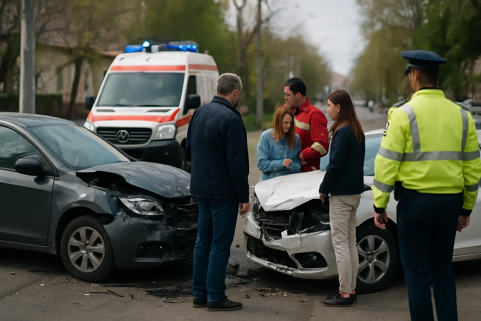 Accident rutier pe strada Narciselor din Bacău: Două victime