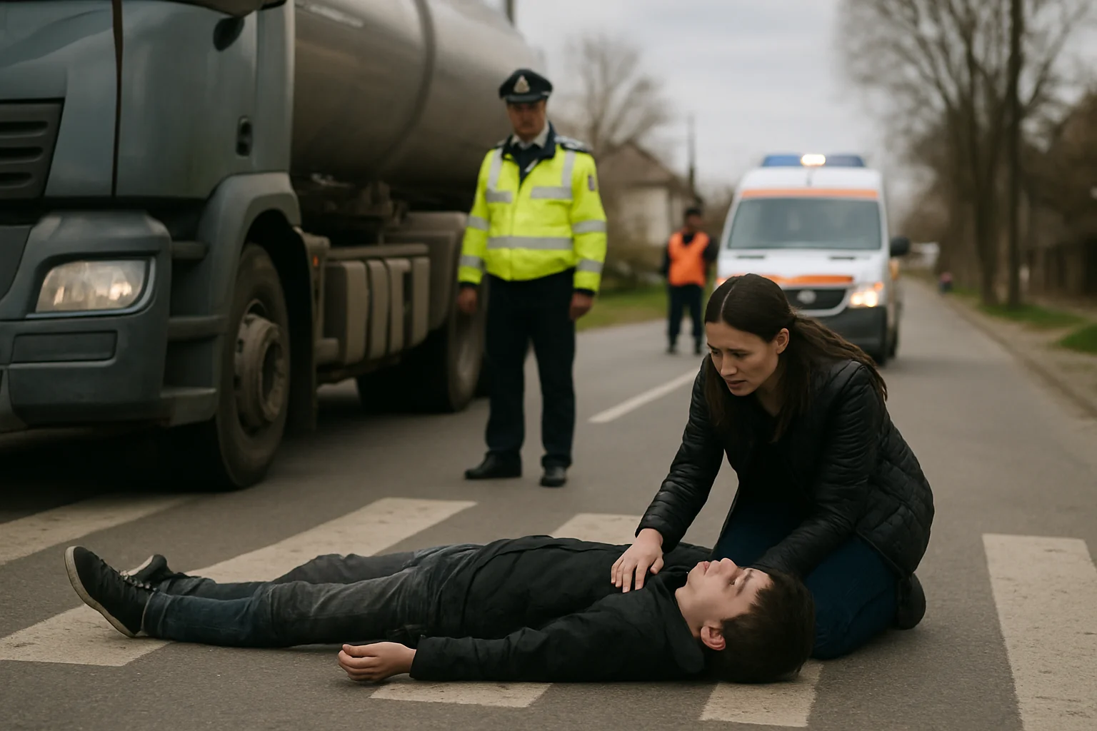 Adolescent rănit într-un accident rutier în Răcăciuni, Bacău