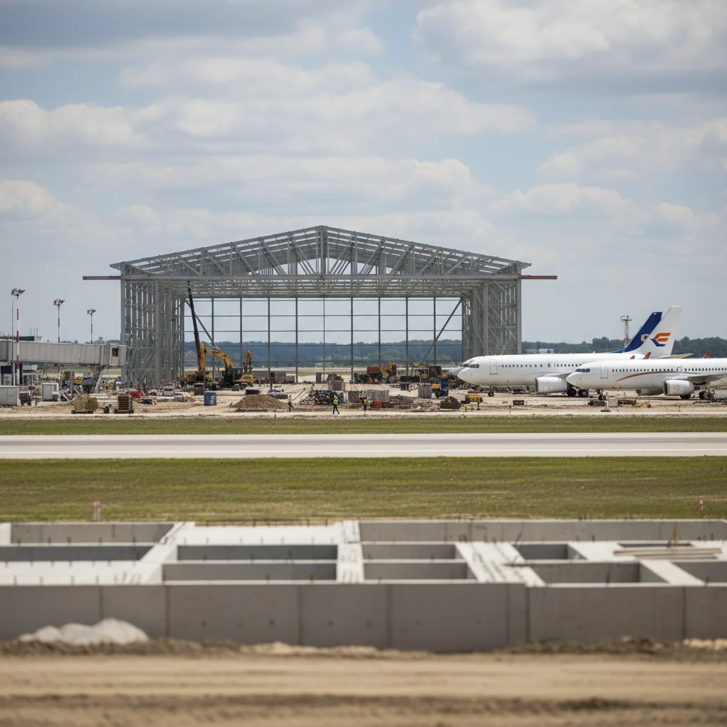 Aerostar Bacău va construi un hangar nou la Aeroportul Iași pentru repararea simultană a 3 avioane