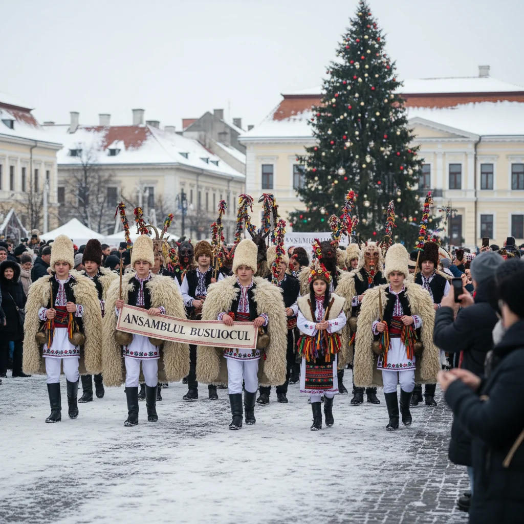 Alaiul datinilor și obiceiurilor de iarnă 2025, în Piața Tricolorului