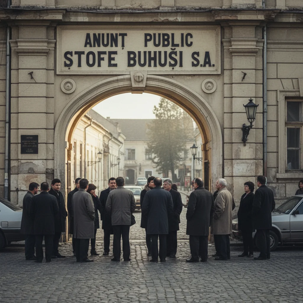 Anunț Public Important de la Stofe Buhuși SA pentru Comunitatea Locală
