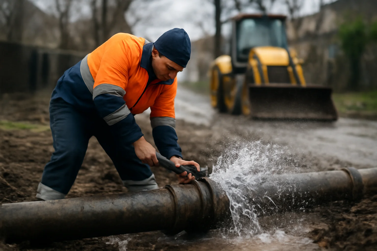Avarie la conducta Valea Uzului–Bacău lasă fără apă o parte dintre locuitorii municipiului Bacău