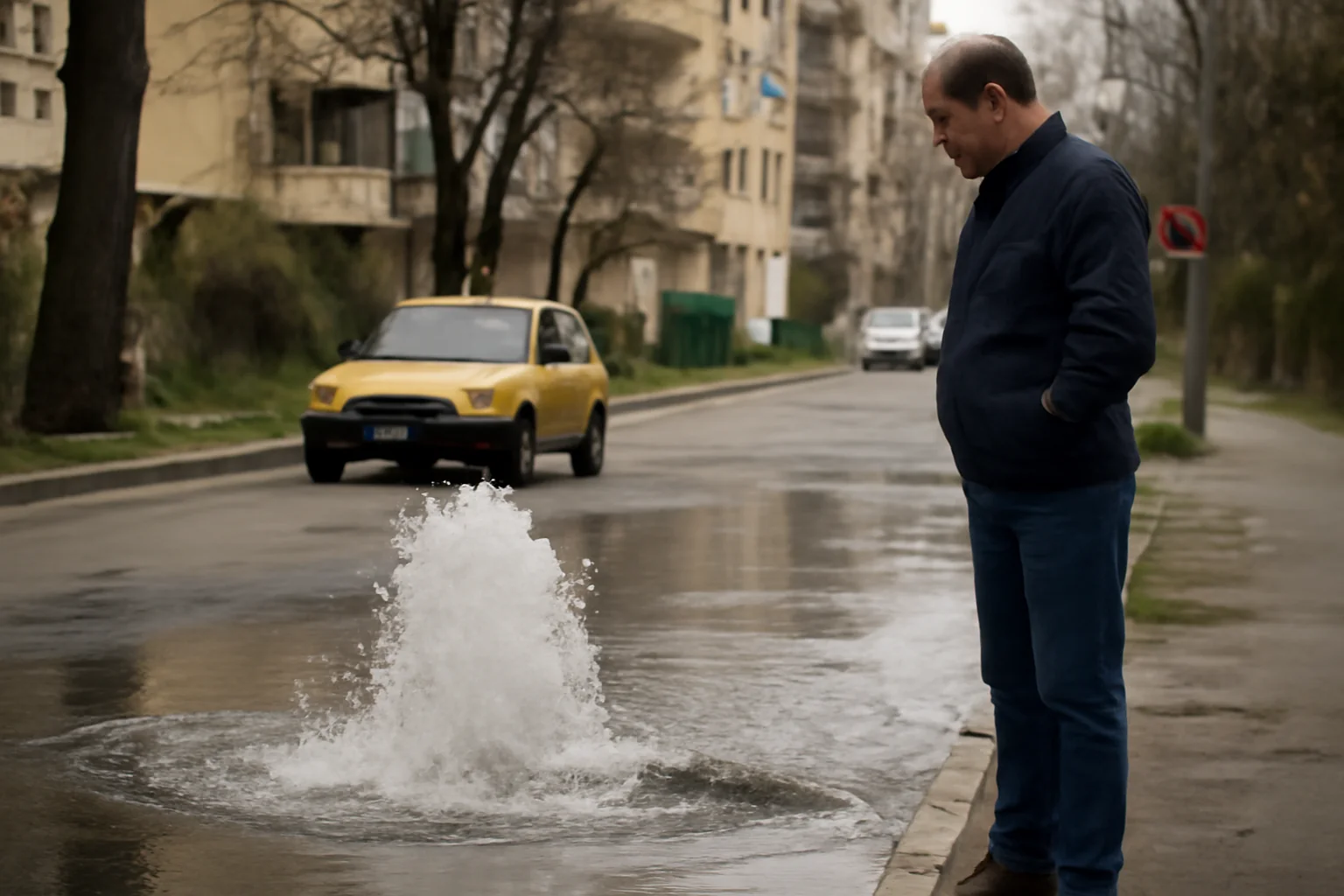 Avarie la rețeaua de apă din Onești, anunțată la Bacău: presiune scăzută în Zona Quartal