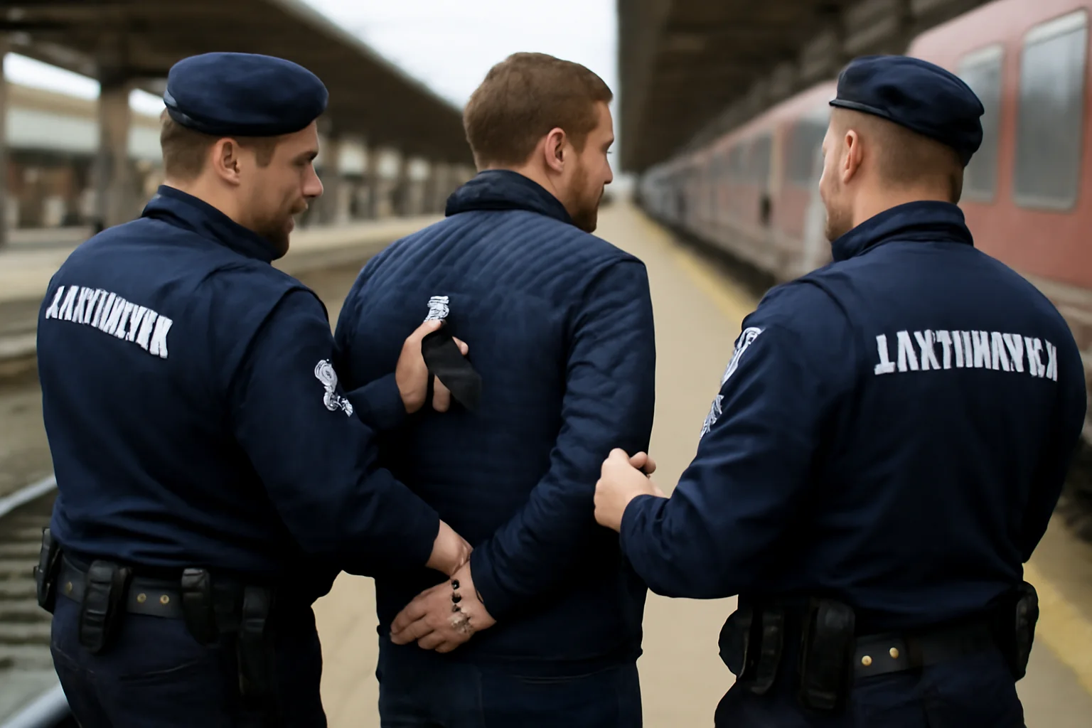 Bărbat oprit în gara din Bacău de jandarmi, după ce a fost găsit cu spray iritant și cuțit