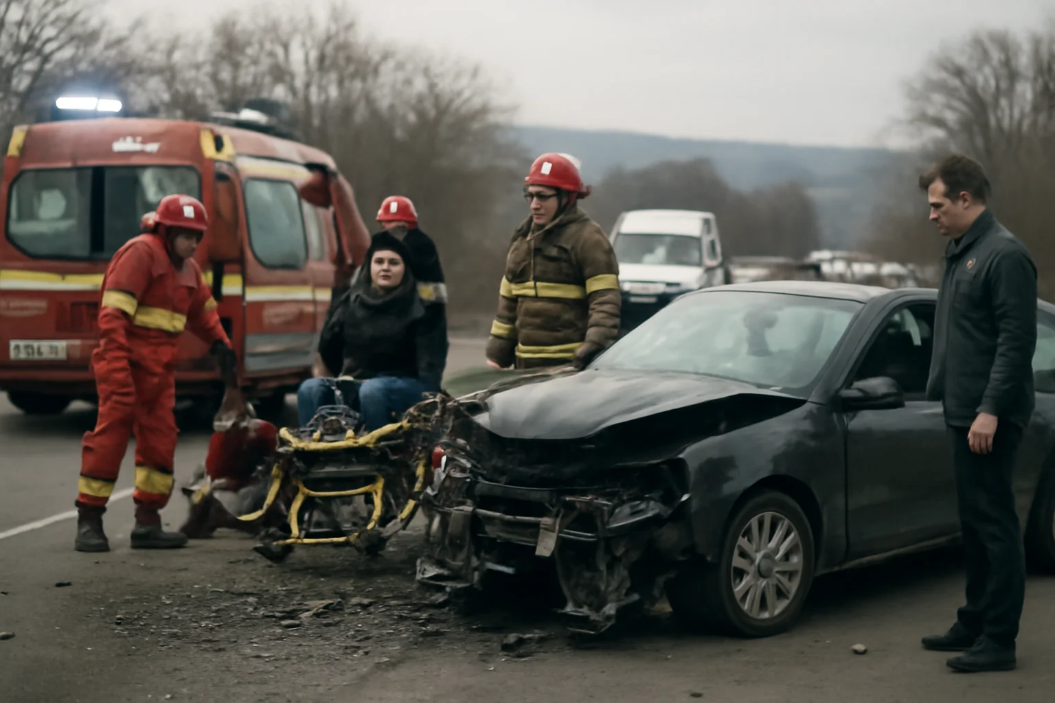 Cinci persoane rănite într-un accident rutier la ieșirea din Bacău spre Onești