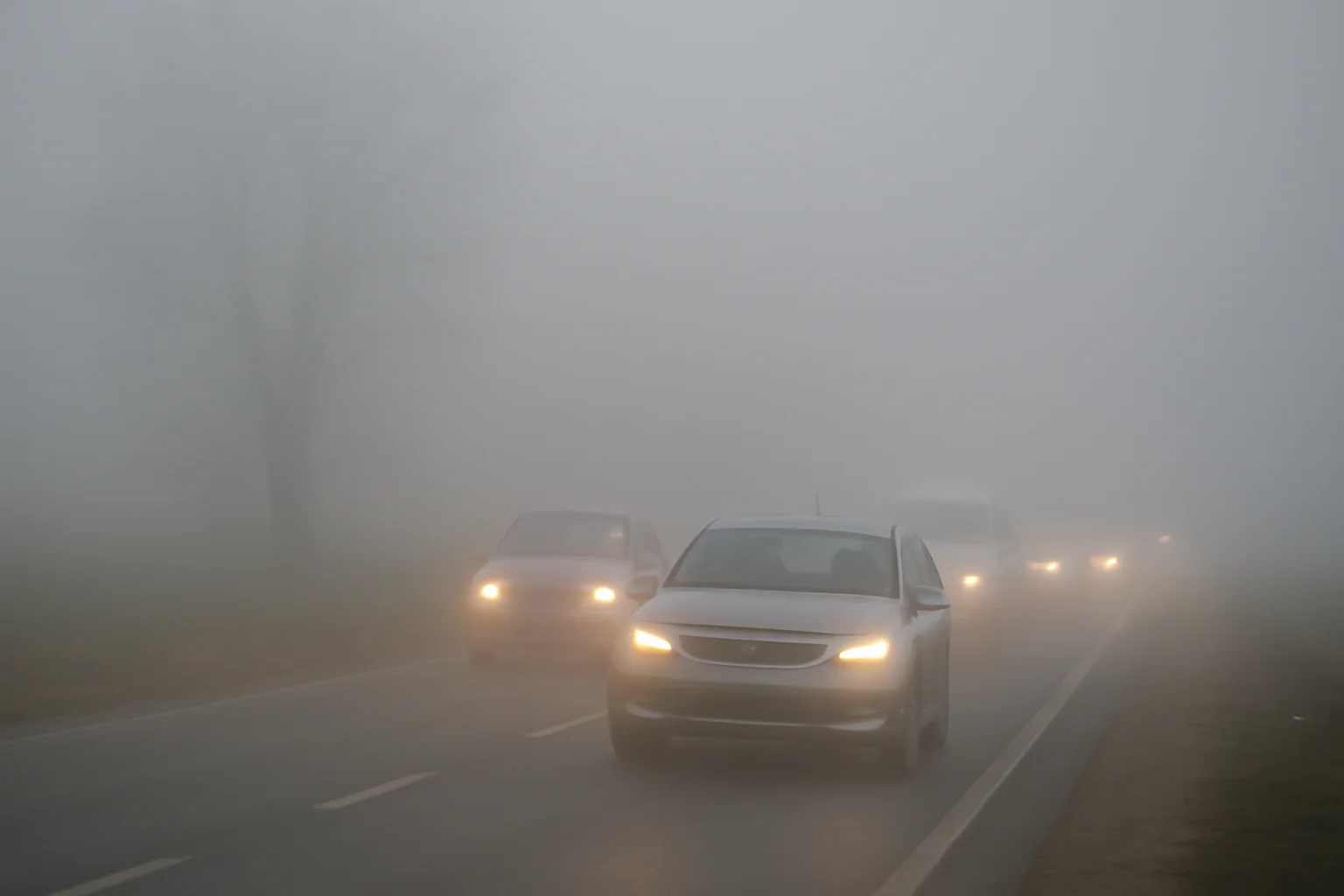 Circulația rutieră afectată de ceață densă în Bacau pe 28 februarie 2026