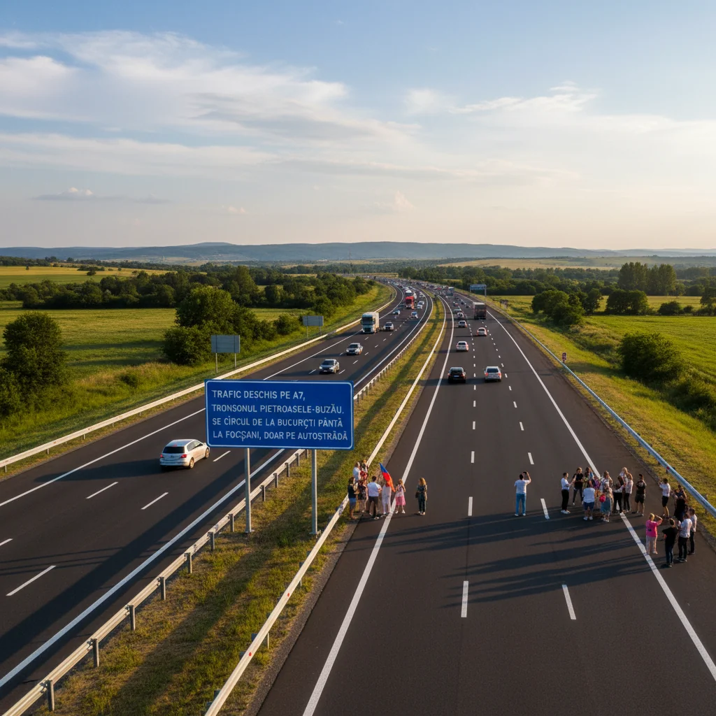 circulație continuă de la București până la Focșani