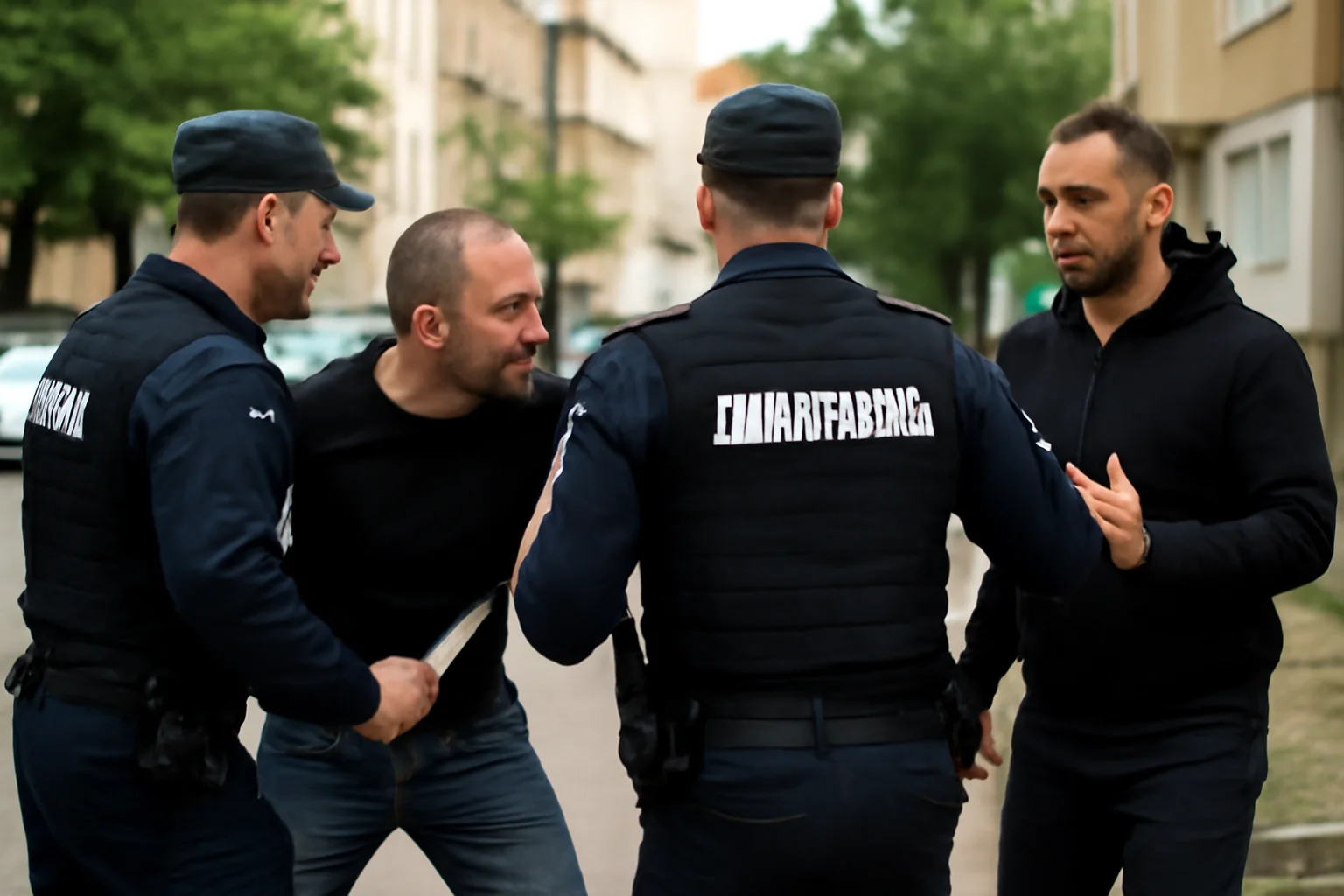 Conflict cu macetă în Bacău, jandarmii au intervenit rapid