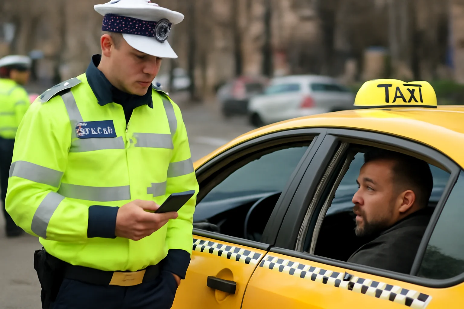 Controale la taximetriști în municipiul Bacău: peste 30 de sancțiuni aplicate de poliție