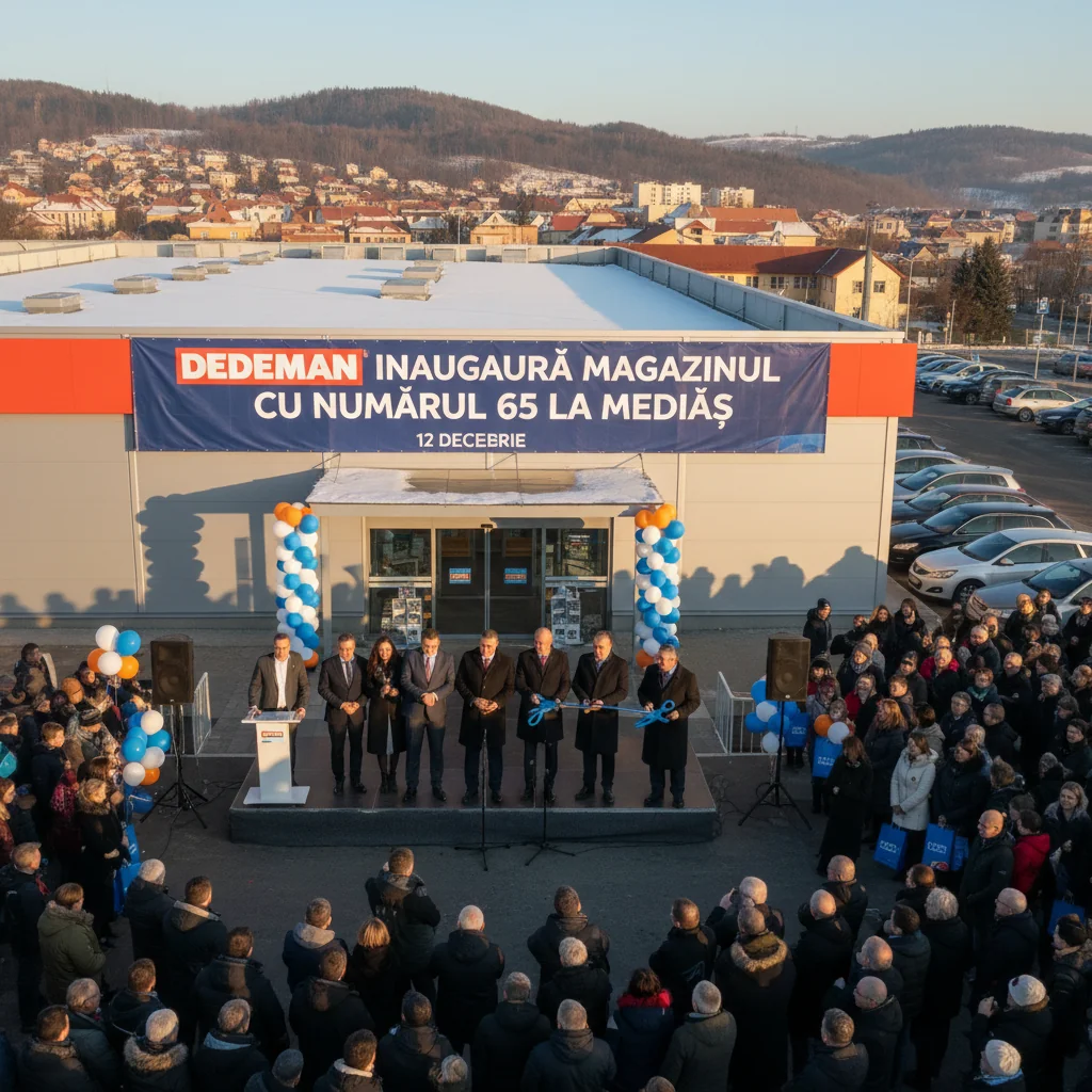 Dedeman deschide al 65-lea magazin la Mediaș pe 12 decembrie