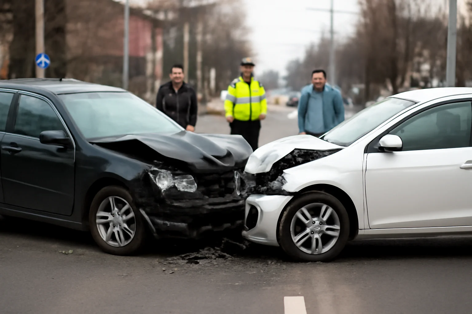 Două persoane rănite ușor într-un accident rutier pe Calea Romanului din Bacău