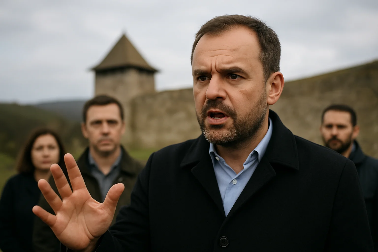 Dragoș Benea acuză inaugurarea cetății fără steag românesc