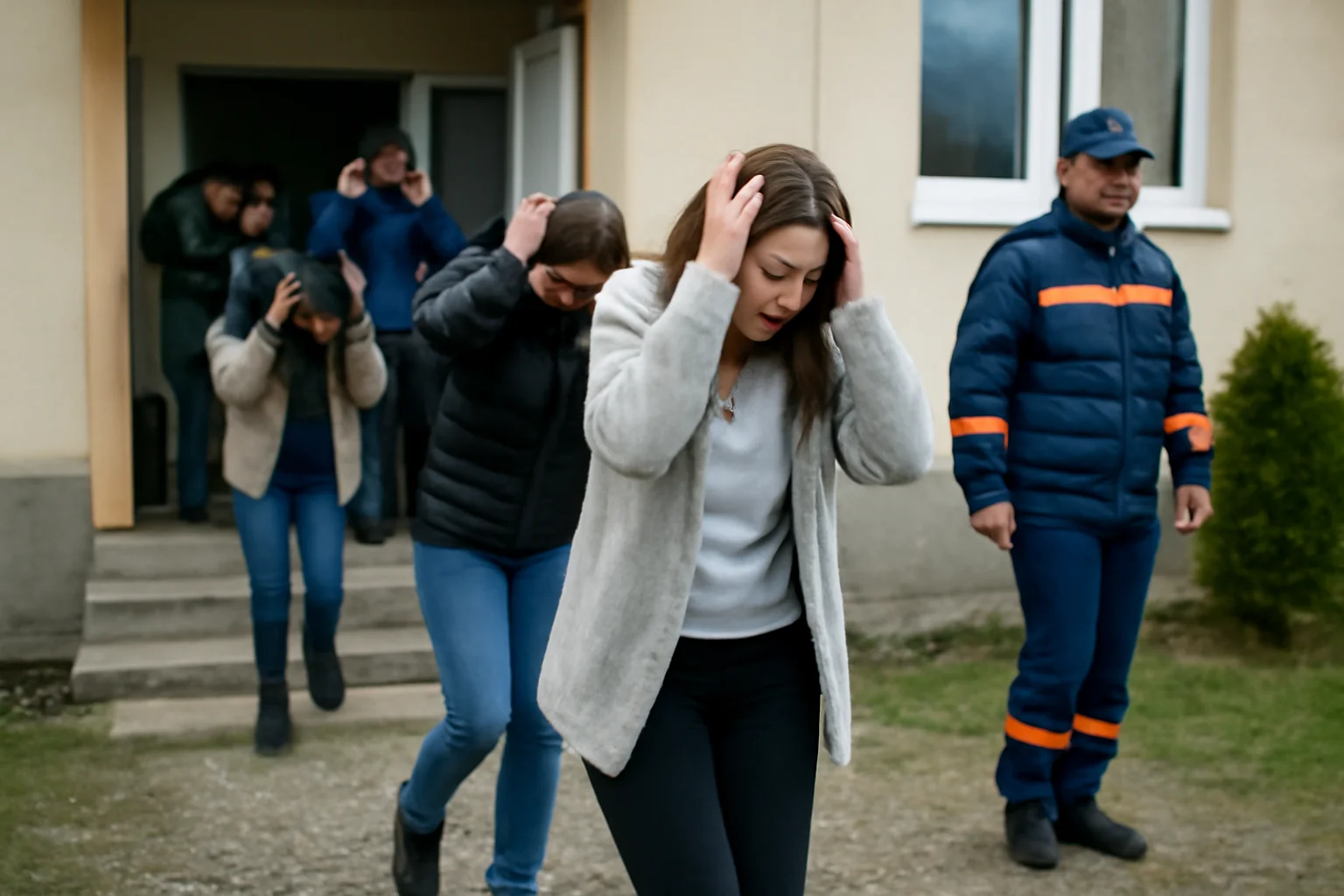 Exerciții de evacuare la cutremur în Bacău, organizate de Ziua Protecției Civile