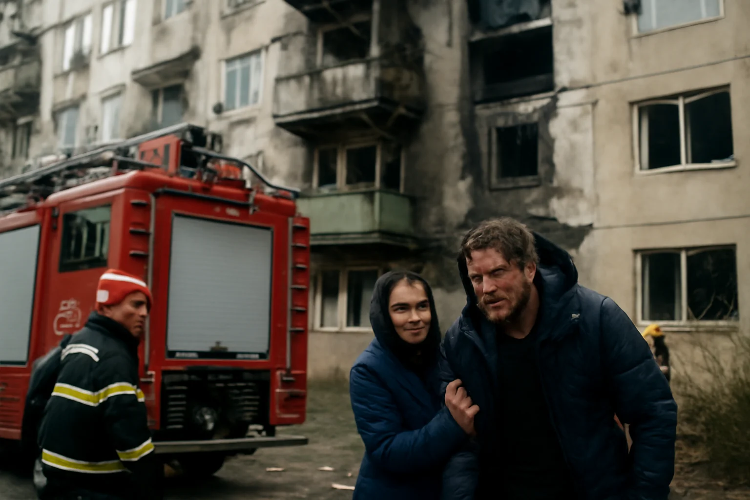 Explozie într-un bloc din Onești, Bacău: doi locatari răniți grav în urma unui incendiu
