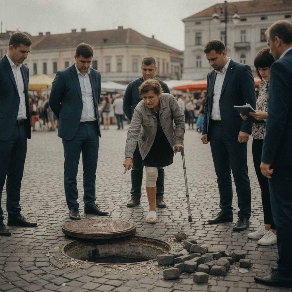 Femeie cere 200.000 euro despăgubiri după căzătură în canal