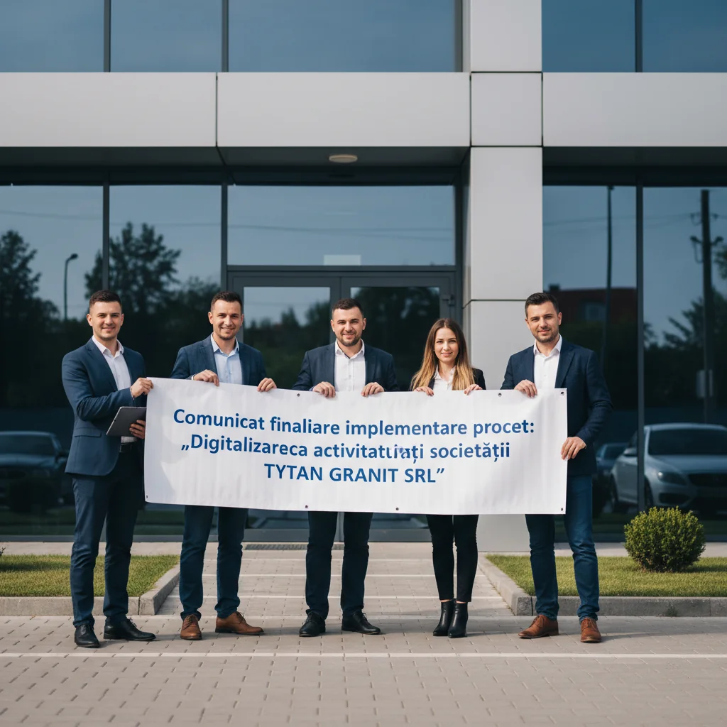 Finalizarea proiectului de digitalizare a activității societății TYTAN GRANIT SRL