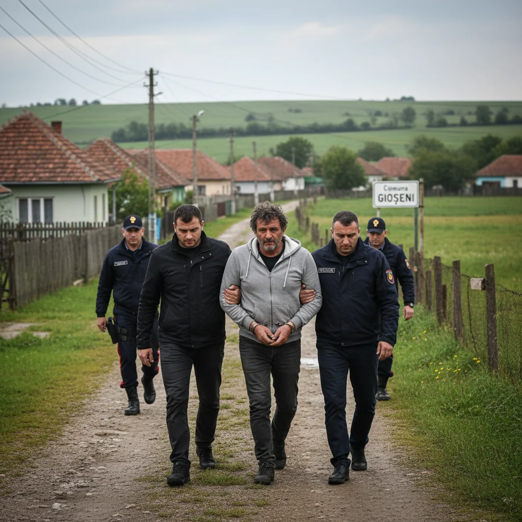 Fugar italian pentru viol, prins în comuna Gioseni de autoritățile locale