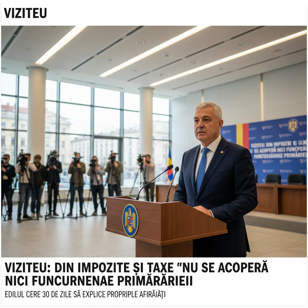 Impozitele și taxele nu acoperă nici cheltuielile de funcționare ale primăriei; edilul solicită 30 de zile pentru clarificări