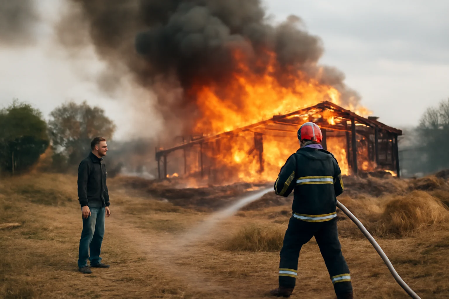 Incendiu extins pe 550 mp la o fâneață din Racova – Imagini și ultimele informații