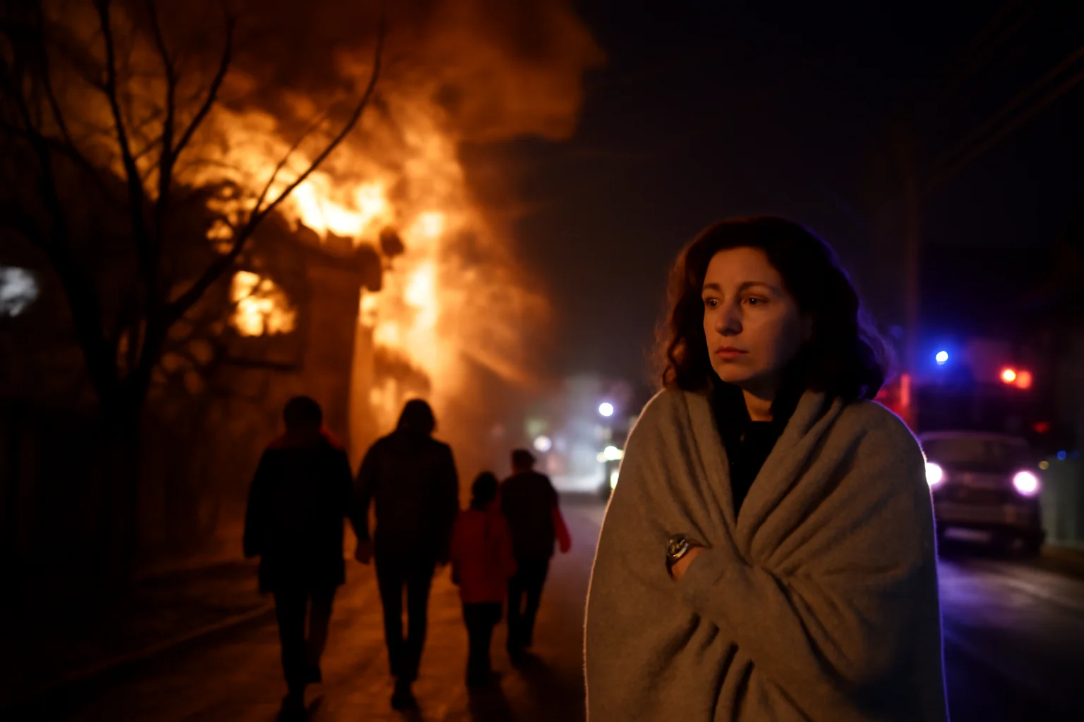 Incendiu pe strada Bucegi din Bacău: femeie salvată în noapte