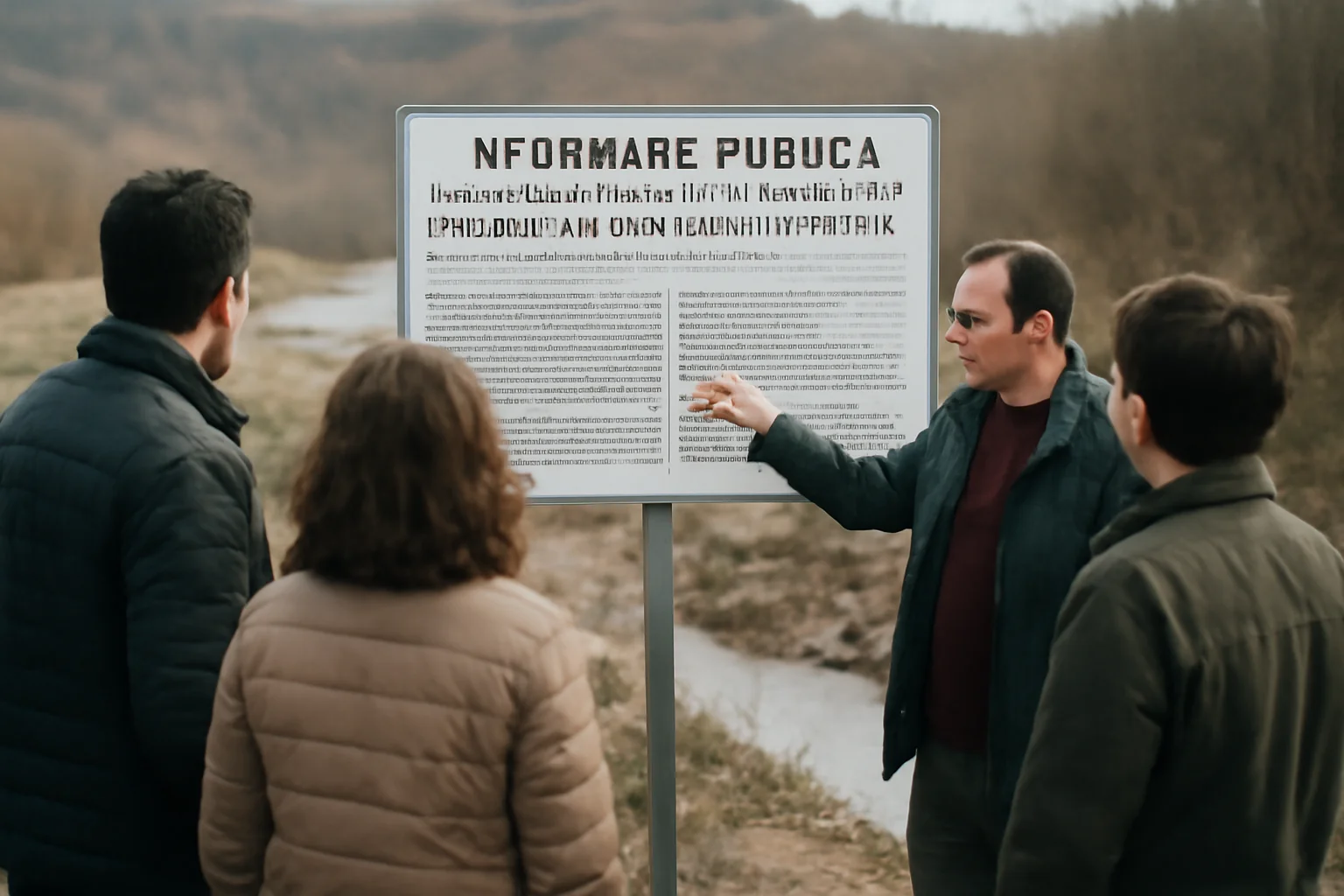 Informare publică la Bacău privind aviz de gospodărire a apelor pentru exploatarea de agregate pe râul Trotuș