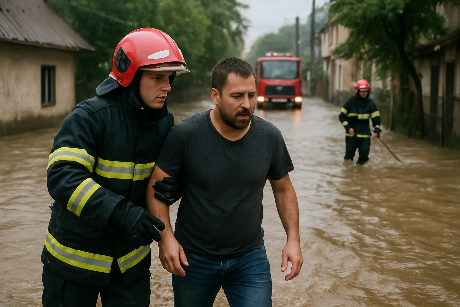 Intervenții de Urgență în Onești După Ploile Abundente: Străzi și Gospodării Afectate