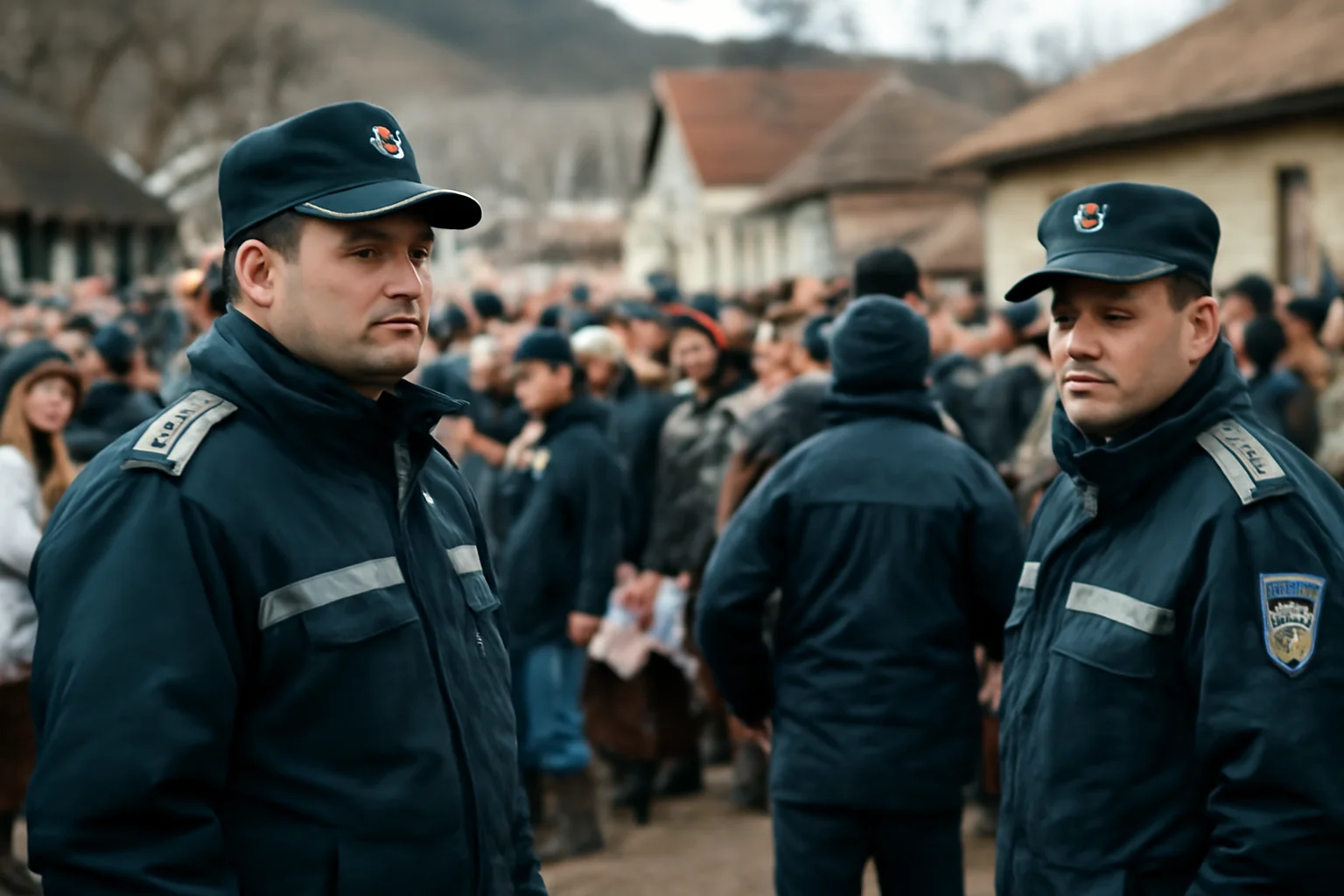 Jandarmii mobilizați pentru siguranța manifestărilor de Anul Nou din Oituz, județul Bacău