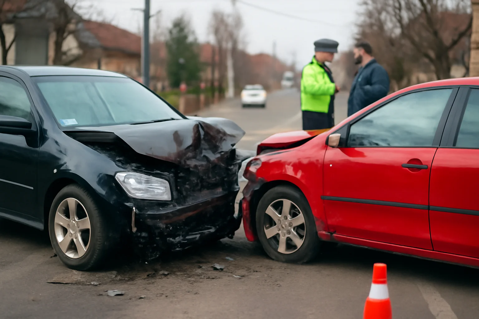 Mai multe accidente rutiere raportate în județul Bacău, inclusiv pe strada Mioriței din municipiu