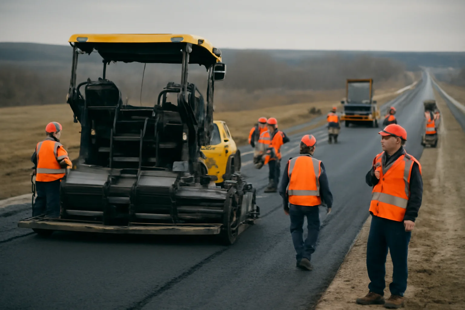 Mobilizare record la UMB pe A7 Focșani – Adjud pentru deschiderea a 50 km până de Revelion
