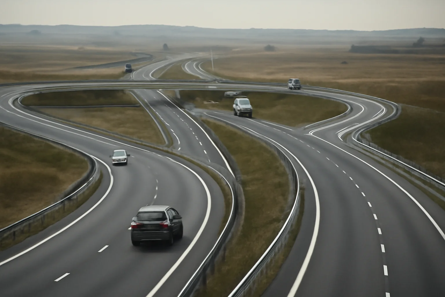 Noi imagini cu stadiul lucrărilor la nodul rutier turbion A7–A8 din Bacău