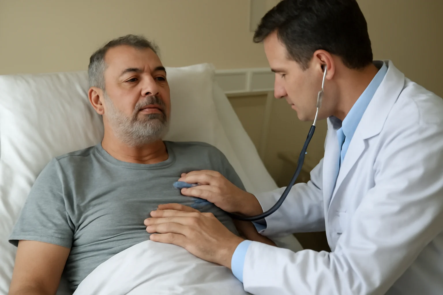 Pacient din Piatra Neamț, cu infarct miocardic acut, salvat de echipa medicală a Spitalului Buhuși