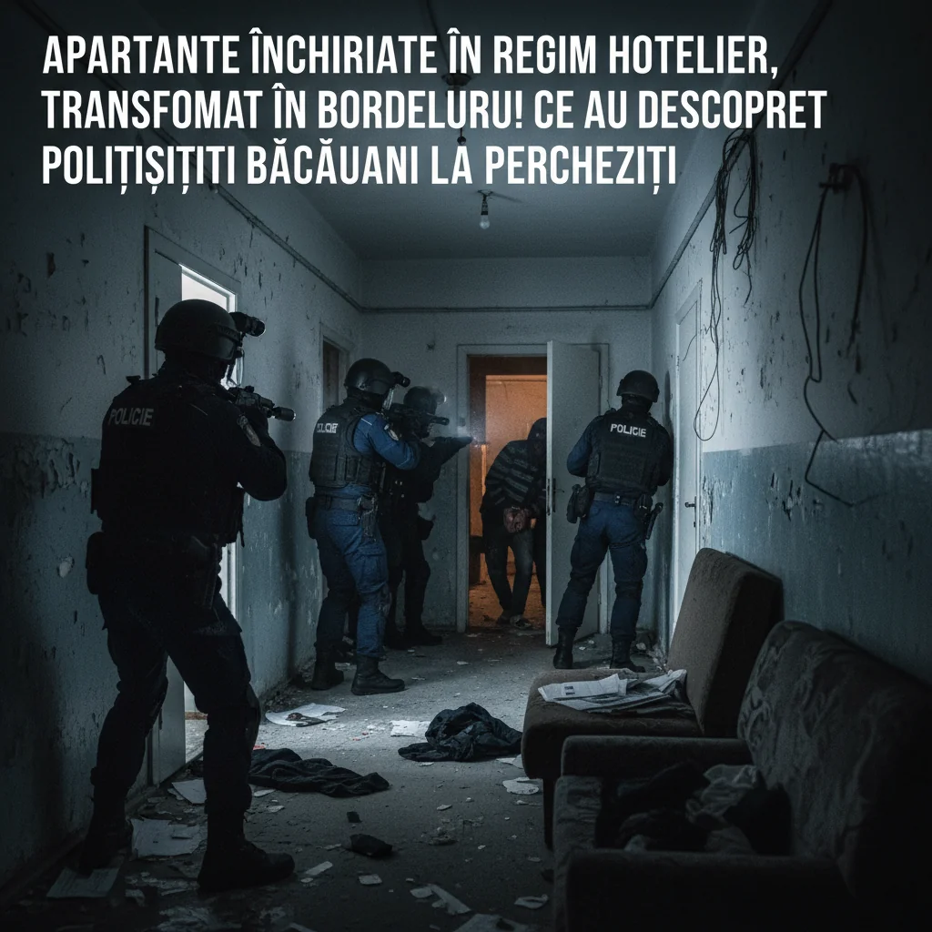 percheziții ale polițiștilor din Bacău dezvăluie activități ilegale