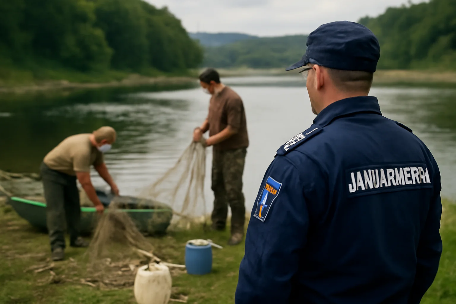 Pescuit ilegal la barajul de la Valea Uzului, amenzi de 30.000 lei