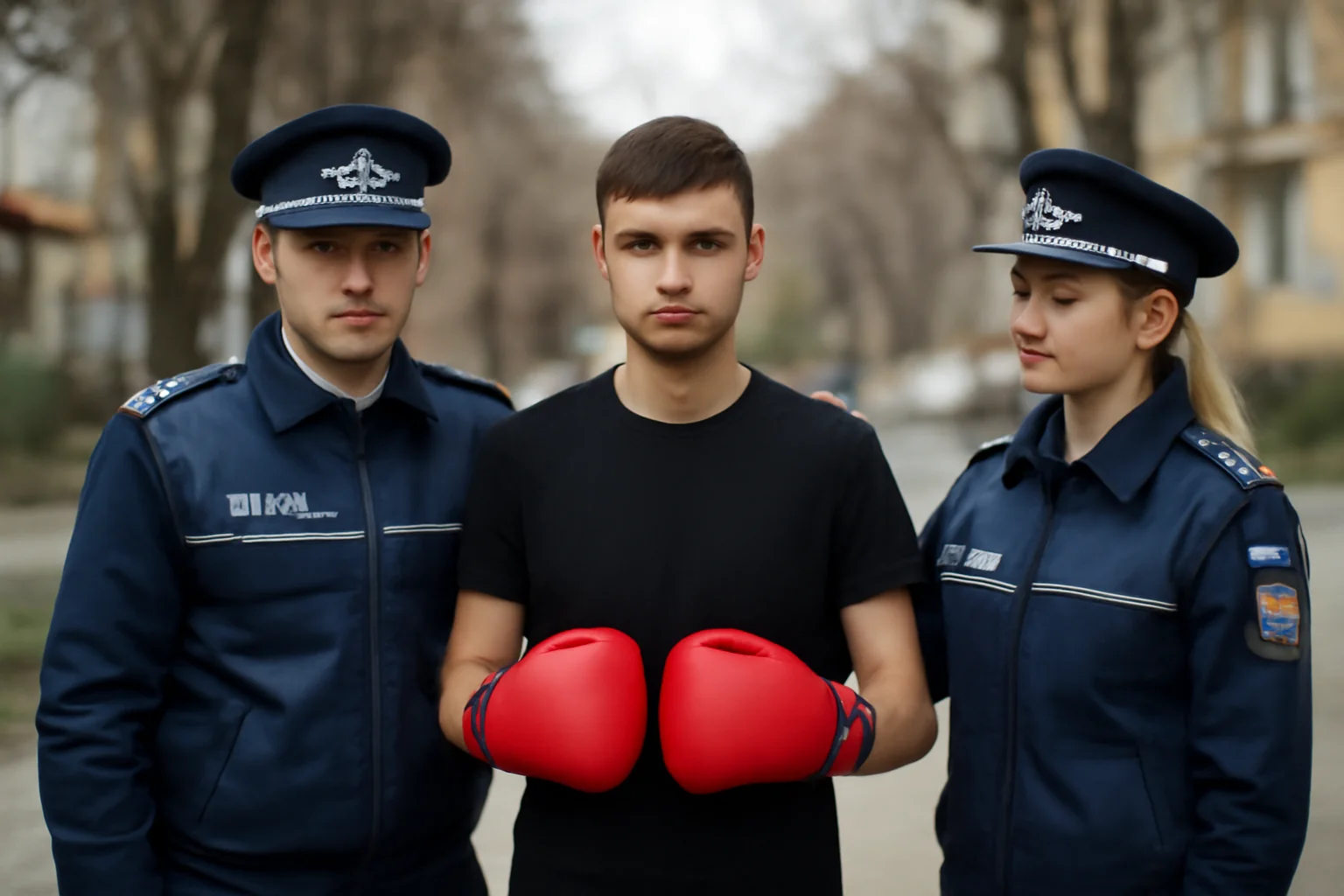 Polițiștii din Bacău sprijină un tânăr pasionat de box prin ajutor și susținere