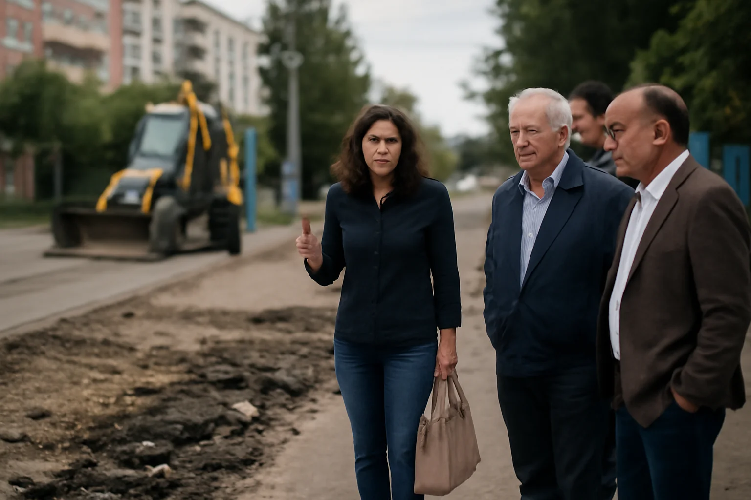 primăria nu reușește să finalizeze asfaltarea unei străzi de 350 de metri și invocă noi obstacole