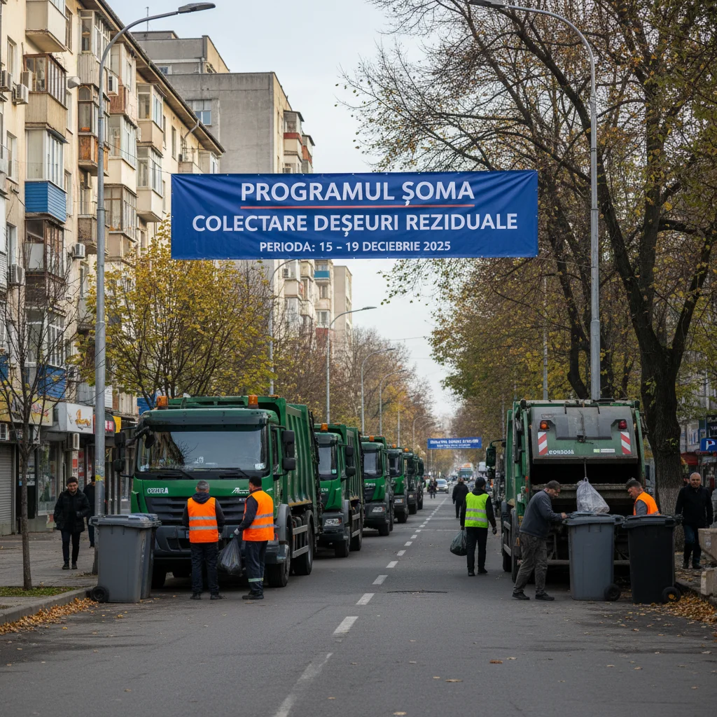 Programul de colectare a deșeurilor reziduale SOMA în perioada 15 – 19 decembrie 2025