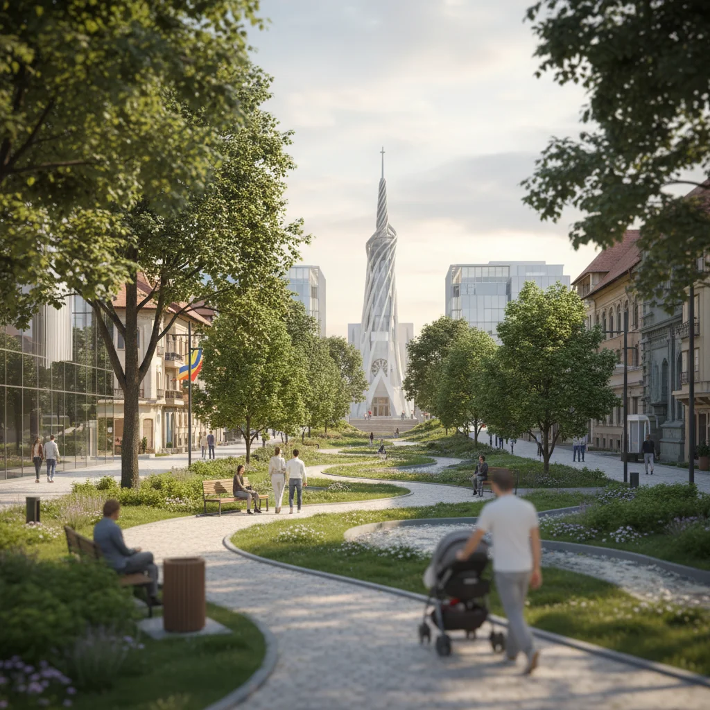 Proiectul câștigător re:START – Parc nou în centrul Bacăului și promenadă până la Catedrală