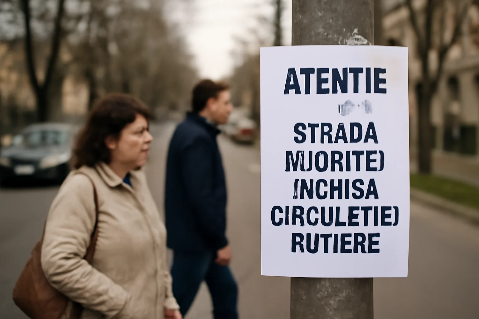 Restricții temporare de trafic pe strada Mioriței, anunțate de Primăria Bacău