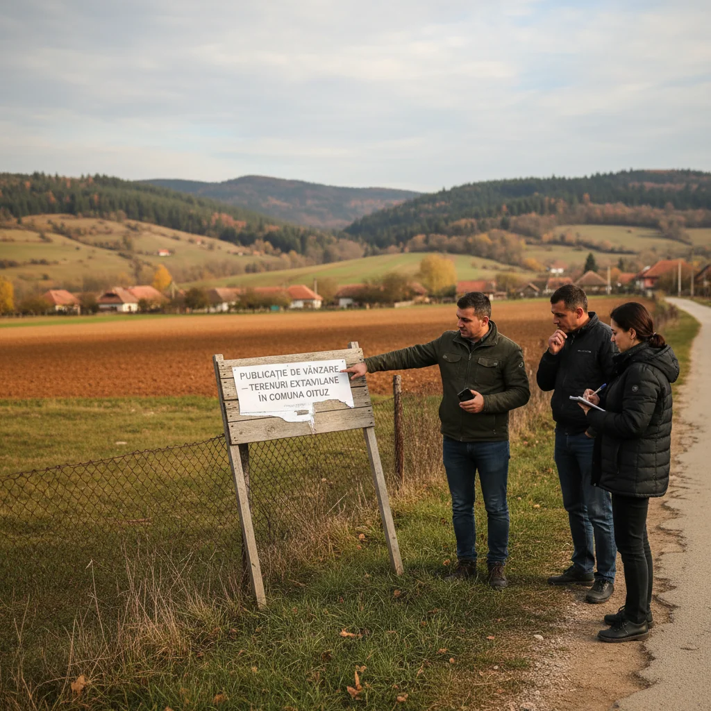 Terenuri extravilane de vânzare în comuna Oituz – Anunț public local