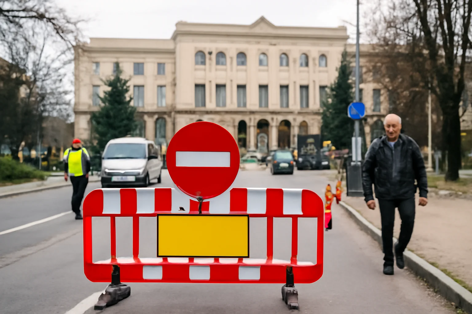 Trafic restricționat două luni în zona Palatului Administrativ din Bacău