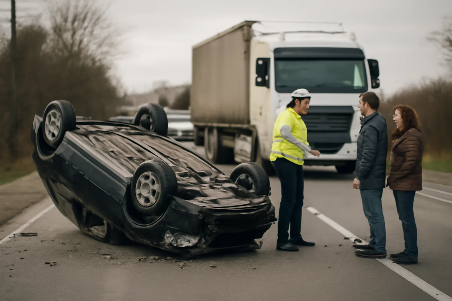 Trafic rutier blocat pe DN 2G, în județul Bacău, după un accident cu două autoturisme