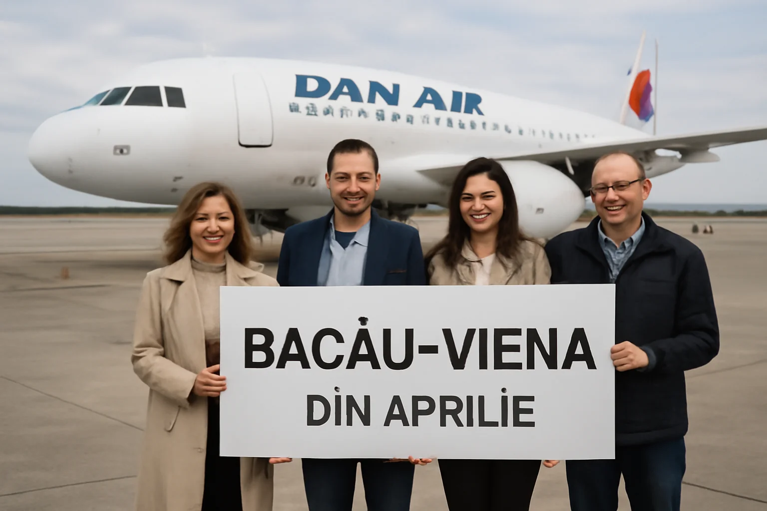 Zboruri directe Bacău–Viena operate de DAN AIR, anunțate pentru aprilie 2026